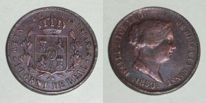 2729 10 CENTIMOS DE REAL 1859 ISABEL II