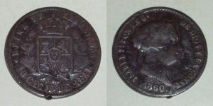 2733 10 CENTIMOS DE REAL 1860 ISABEL II