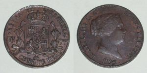 2752 25 CENTIMOS DE REAL 1859 ISABEL II
