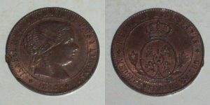 2768-1 1/2 CENTIMO DE ESCUDO 1866 ISABEL II