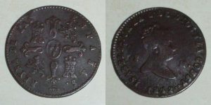 2869 2 MARAVEDÍS 1842 ISABEL II