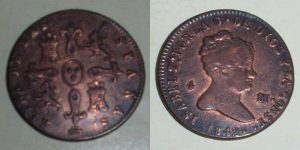 2907 4 MARAVEDÍS 1842 ISABEL II