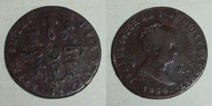2929 4 MARAVEDÍS 1850 ISABEL II