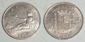 3725 50 CENTIMOS 1870/ 7-0. GRAN OFERTA