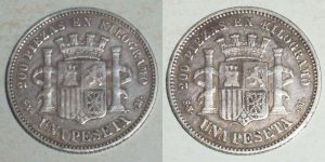 3738 1 PESETA 1869