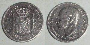 4000 50 CENTIMOS 1881/ 8-1