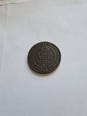 3027 1/2 REAL 1853 ISABEL II