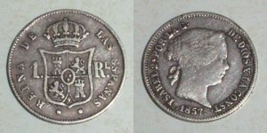 3068 1 REAL 1855 ISABEL II