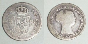 3153 2 REALES 1852 ISABEL II