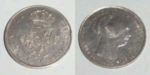 3217 4 REALES 1853 ISABEL II