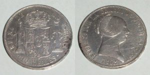 3268 10 REALES 1852 ISABEL II