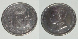 1 PESETA 1904/ 19-04 SM-V