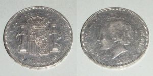5 PESETAS 1894/ 18-94 PG-V