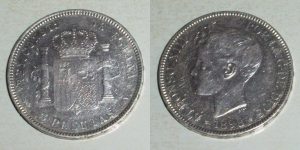 5 PESETAS 1898/ 18-98 SG-V