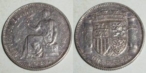 1 PESETA 1933/ 3-4