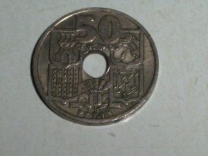 50 CENTIMOS 1949/ 51. FLECHAS INVERTIDAS