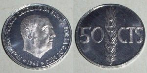 50 CENTIMOS 1966/74. PRUEBA. GRAN OFERTA