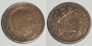 1 PESETA 1947/ 56