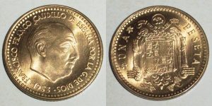 1 PESETA 1953/ 56