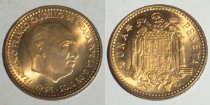 1 PESETA 1953/ 56