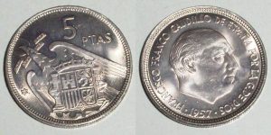 5 PESETAS 1957/ 66