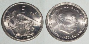 5 PESETAS 1957/ 68
