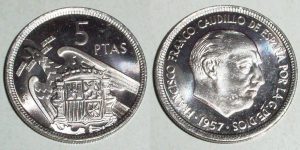 5 PESETAS 1957/ 72