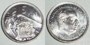 5 PESETAS 1957/ 72