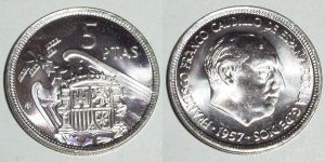 5 PESETAS 1957/ 73