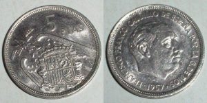 5 PESETAS 1957/ 75