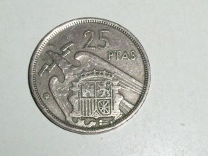 25 PESETAS 1957/ 58