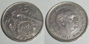 25 PESETAS 1957/ 59