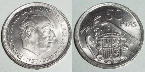 50 PESETAS 1957/ 58