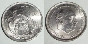 50 PESETAS 1957/ 71