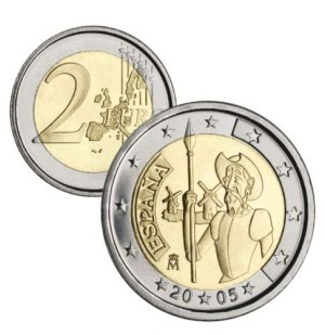 2 EUROS ESPAÑA 2005. EL QUIJOTE
