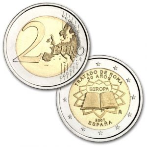 2 EUROS ESPAÑA 2007. TRATADO DE ROMA