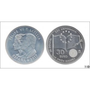 30 EUROS 2017. FIRMA DEL TRATAD0 DE LA U.E.