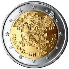 2 EUROS FINLANDIA 2005. 50 AÑOS D.E