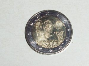 2 EUROS LUXEMBURGO 2012. BODA REAL.