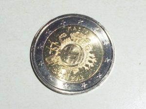2 EUROS MALTA 2012. X ANV. DEL EURO 2002-2012.