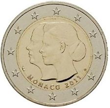 2 EUROS MONACO 2011. BODA REAL.