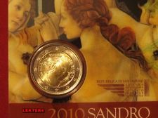 2 EUROS SAN MARINO 2010. SANDRO BOTTICELLI.GRAN OFERTA.