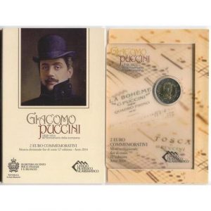 2 EUROS SAN MARINO 2014. GIACOMO PUCHINNI. GRAN OFERTA.