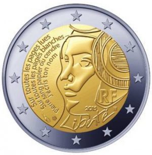 2 EUROS FRANCIA 2015. LA FIESTA DE LA FEDERACION.