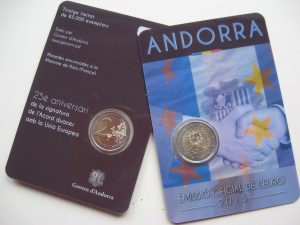 2 EUROS ANDORRA 2015. ACUERDO ADUANERA CON U.E