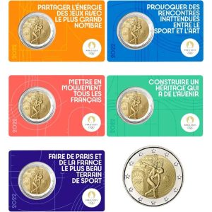 2 EUROS FRANCIA 2022. JJ.OO. DE PARIS 2024