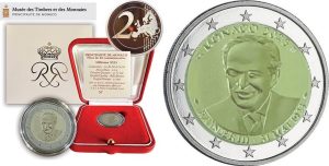 2 EUROS MONACO 2023. RAINIERO III