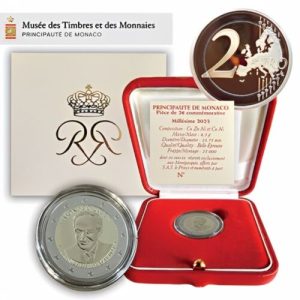 2 EUROS MONACO 2023. RAINIERO III