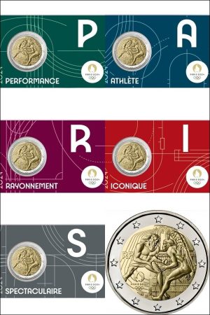 2 EUROS FRANCIA 2024. JJ.OO. DE PARIS 2024