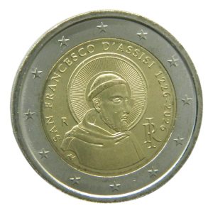 2 EUROS ITALIA 2026. SAN FRANCISCO DE ASIS